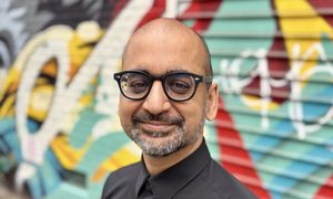 Anil Dash graffiti-style knockout text art