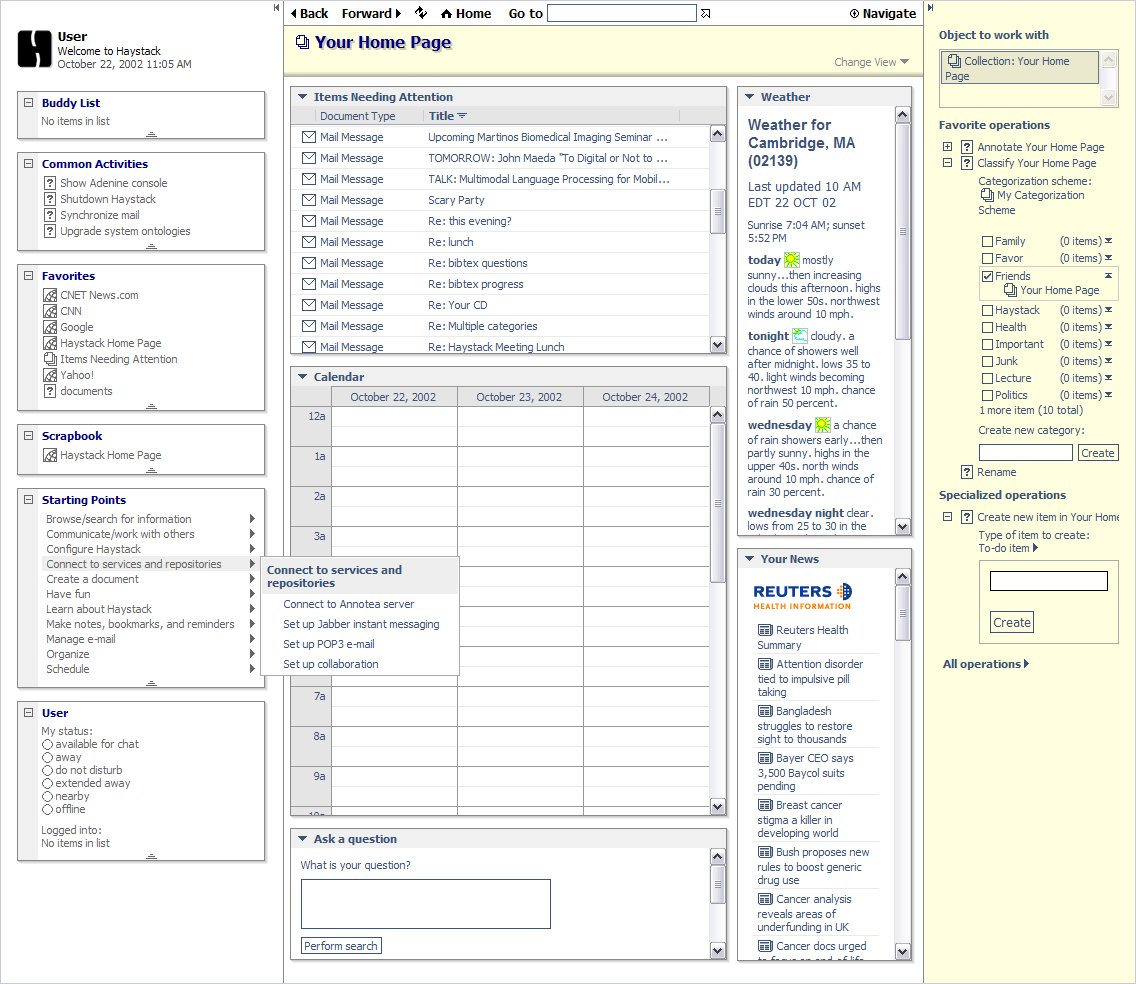 MIT's Haystack application