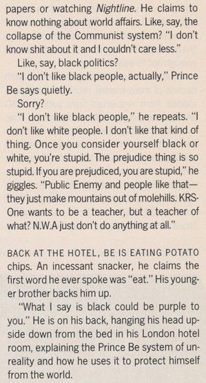 PM Dawn interview in January 1991 issue of 'Details'