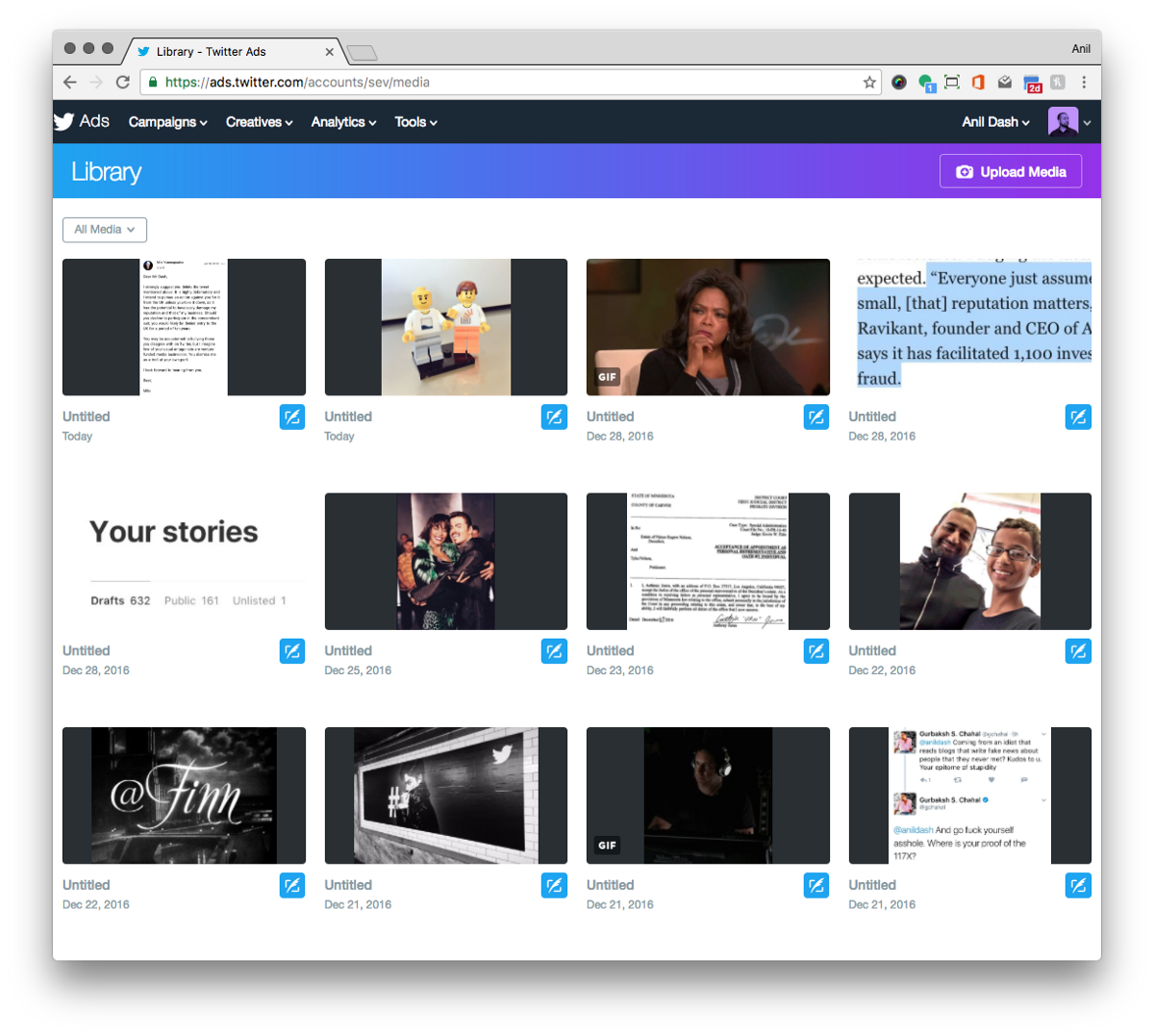 Twitter's Media Library