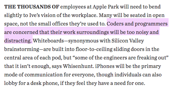 WSJ on Apple's new HQ